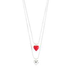 MAEVE necklace, 2-in-1 set, silver-plated