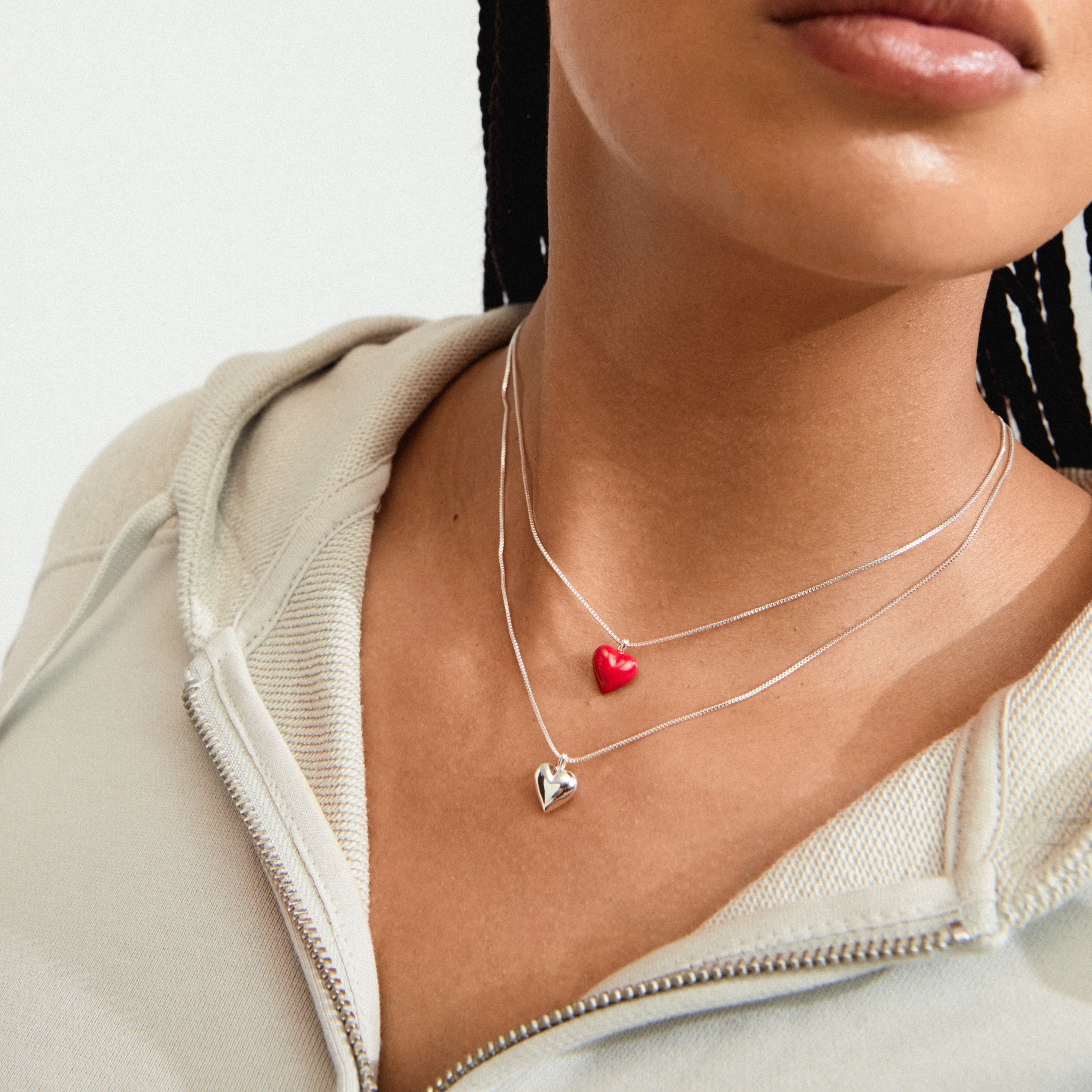 MAEVE necklace, 2-in-1 set, silver-plated – Pilgrim