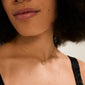 EMMETT necklace gold-plated with a heart pendant adorned with Preciosa crystals, perfect for layering or solo wear; crafted from recycled materials, 40 cm with 9 cm extension.