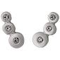 BELLA recycled crystal earrings silver-plated