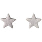 AVA star earrings silver-plated, featuring a simple and elegant design with a velvet-matt finish. Perfect for mixing and matching for a personalized look.