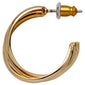 JENIFER recycled twirl hoop earrings gold-plated