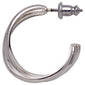 JENIFER recycled twirl hoop earrings silver-plated