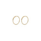 RAQUEL small recycled hoop earrings gold-plated