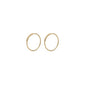 RAQUEL small hoop earrings, gold-plated, medium-sized and circular, perfect for everyday elegance or festive occasions, from Pilgrim's classic collection.