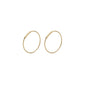 RAQUEL medium-size recycled hoop earrings gold-plated