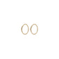 RAQUEL x-small recycled hoop earrings gold-plated