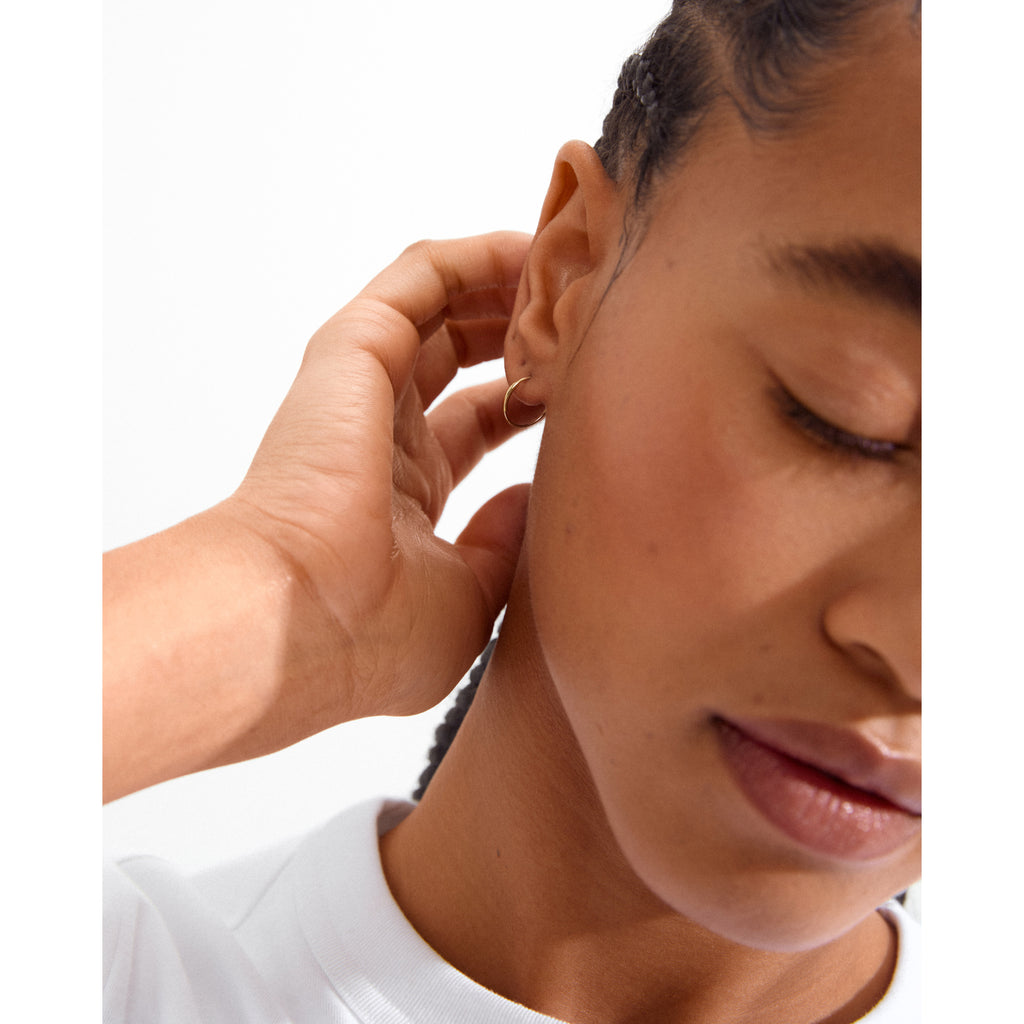 RAQUEL x-small hoops guldpläterade