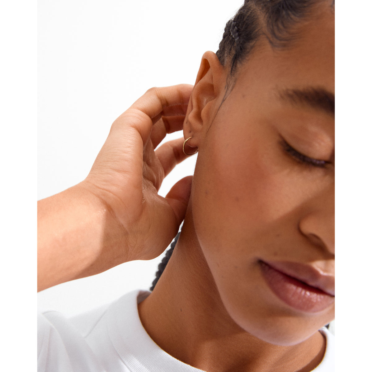 RAQUEL x-small hoop earrings gold-plated