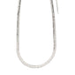 NOREEN recycled flat snakechain halskæde sølvbelagt