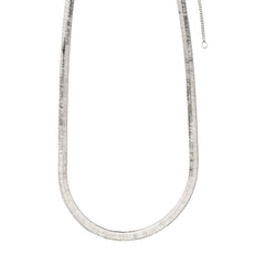 NOREEN platt snakechain halsband silverpläterat