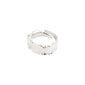 BATHILDA recycled rustic ring silver-plated