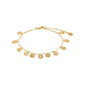 CAROL small fifigree coins bracelet gold-plated