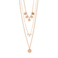 CAROL layered necklace 3-in-1 rosegold-plated