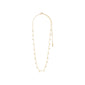 MAJA crystal multi drops necklace, gold-plated, featuring sparkling Preciosa crystals and a 38 cm chain with a 9 cm extension.