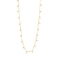 MAJA crystal multi drops necklace gold-plated