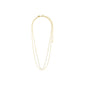 ROWAN recycled necklace, 2-in-1, gold-plated