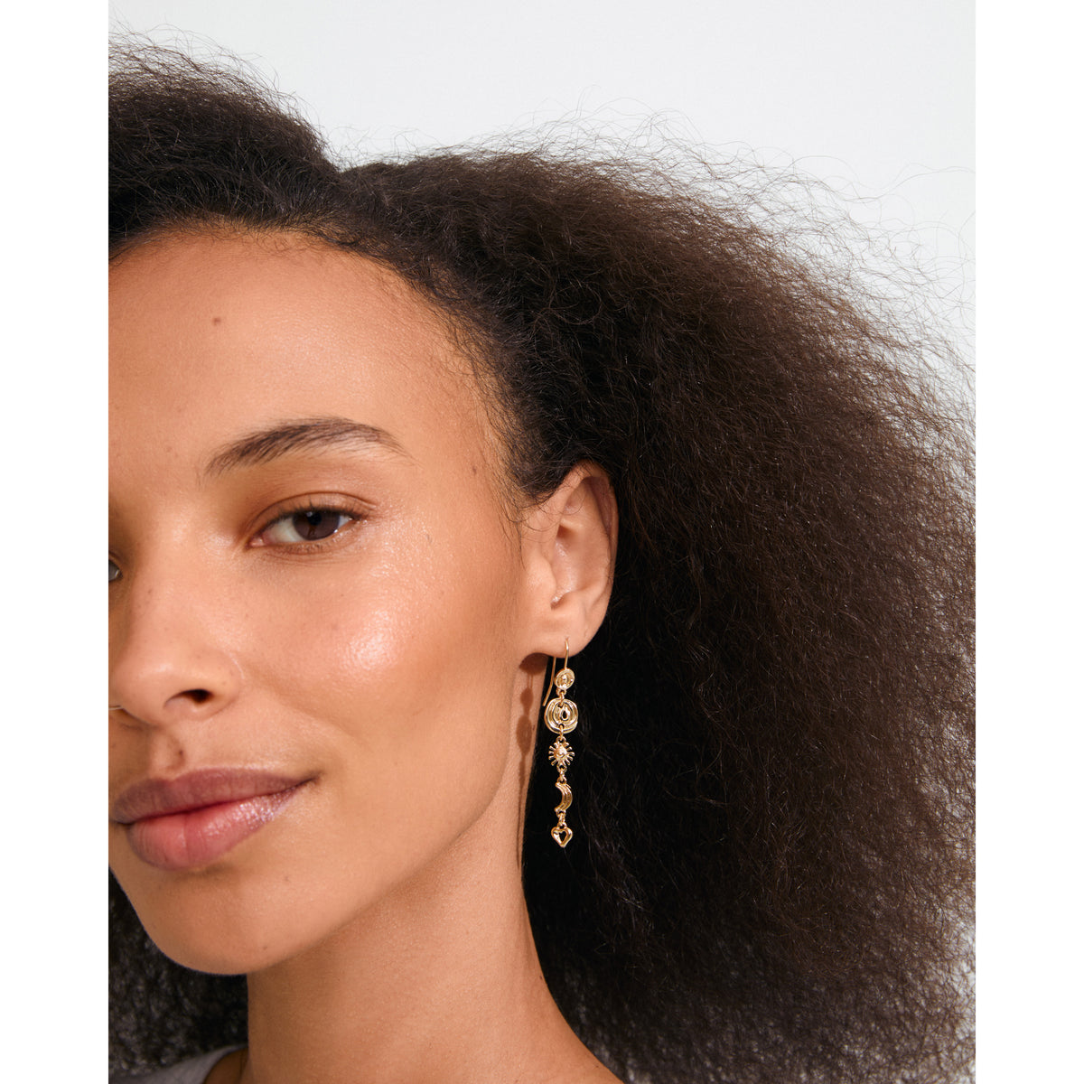 MISHA earrings gold-plated