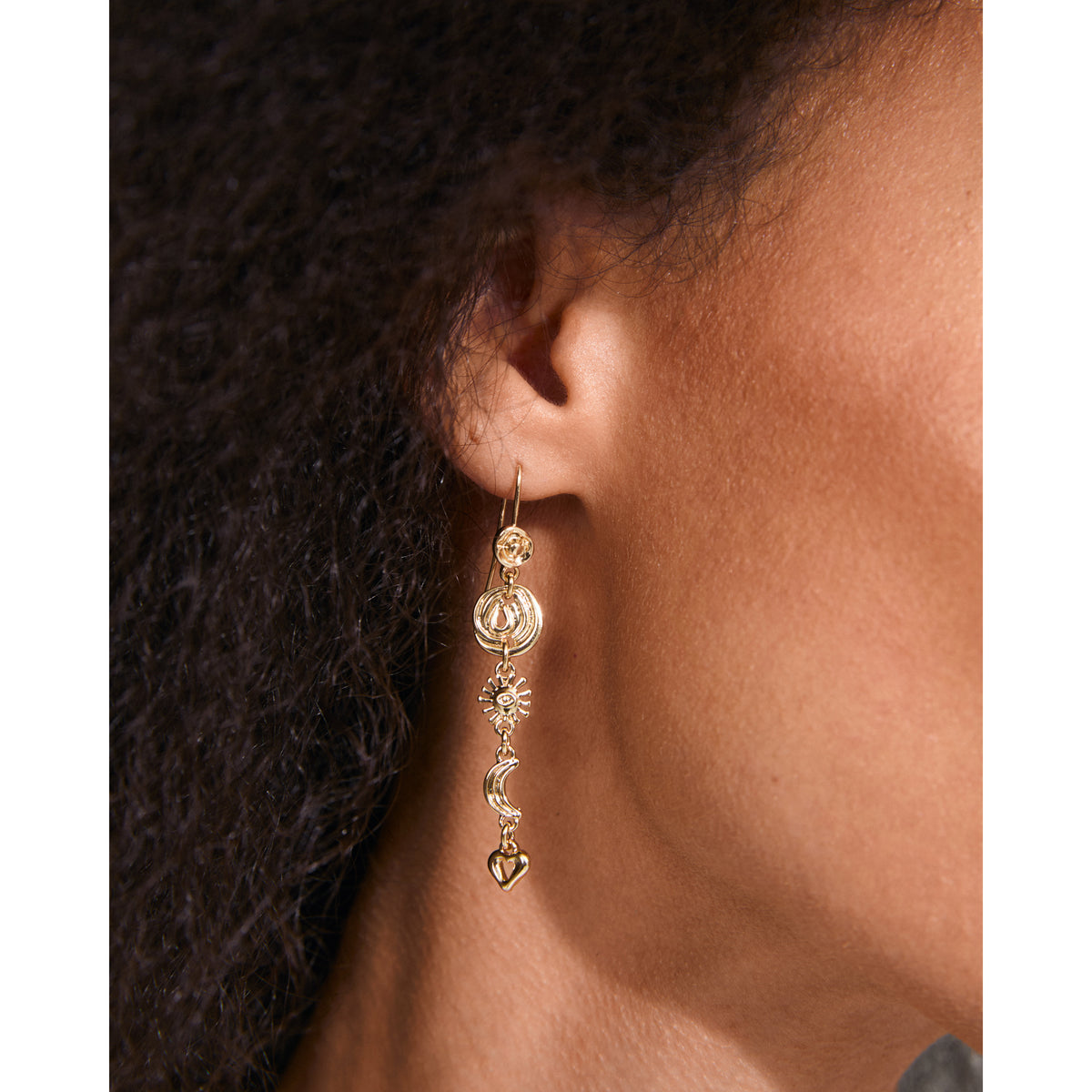 MISHA earrings gold-plated