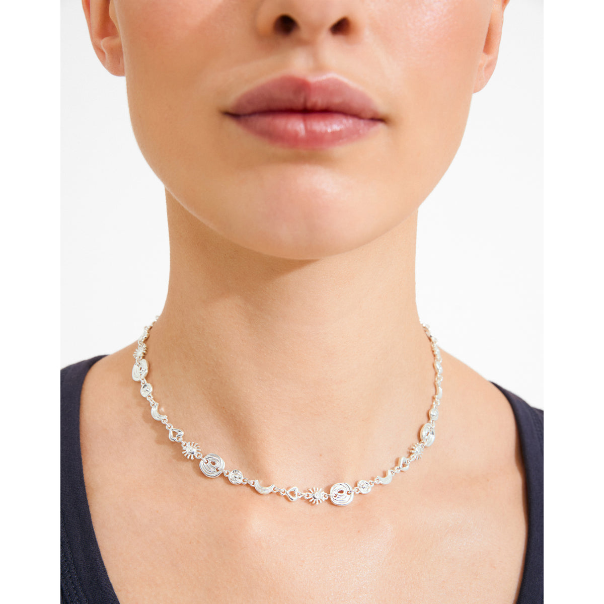 MISHA necklace silver-plated
