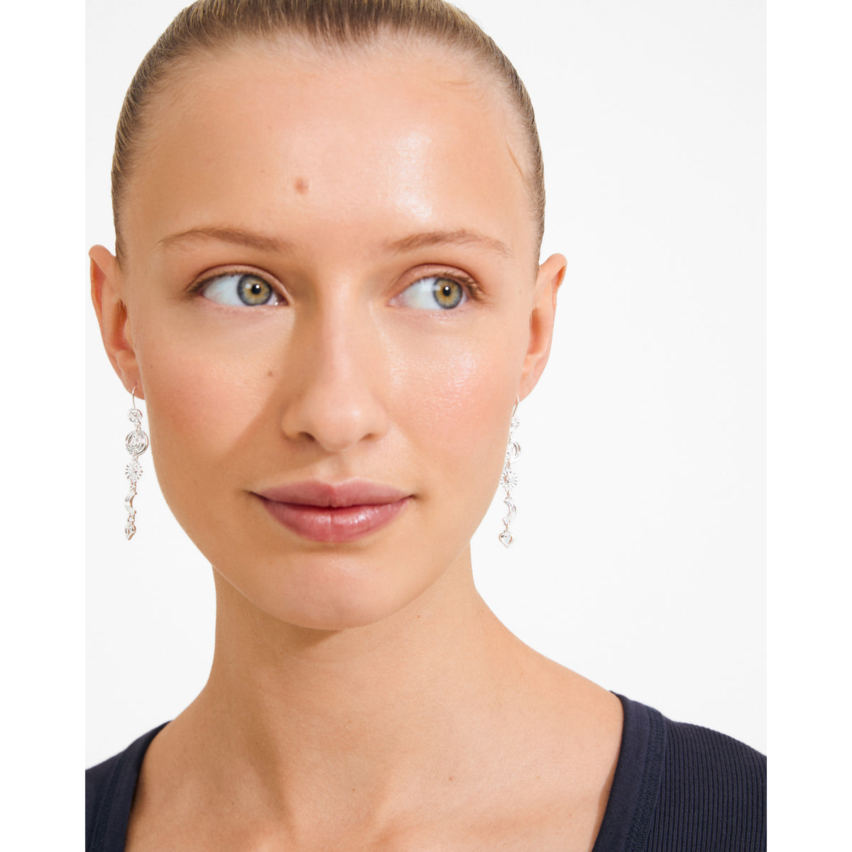 MISHA earrings silver-plated