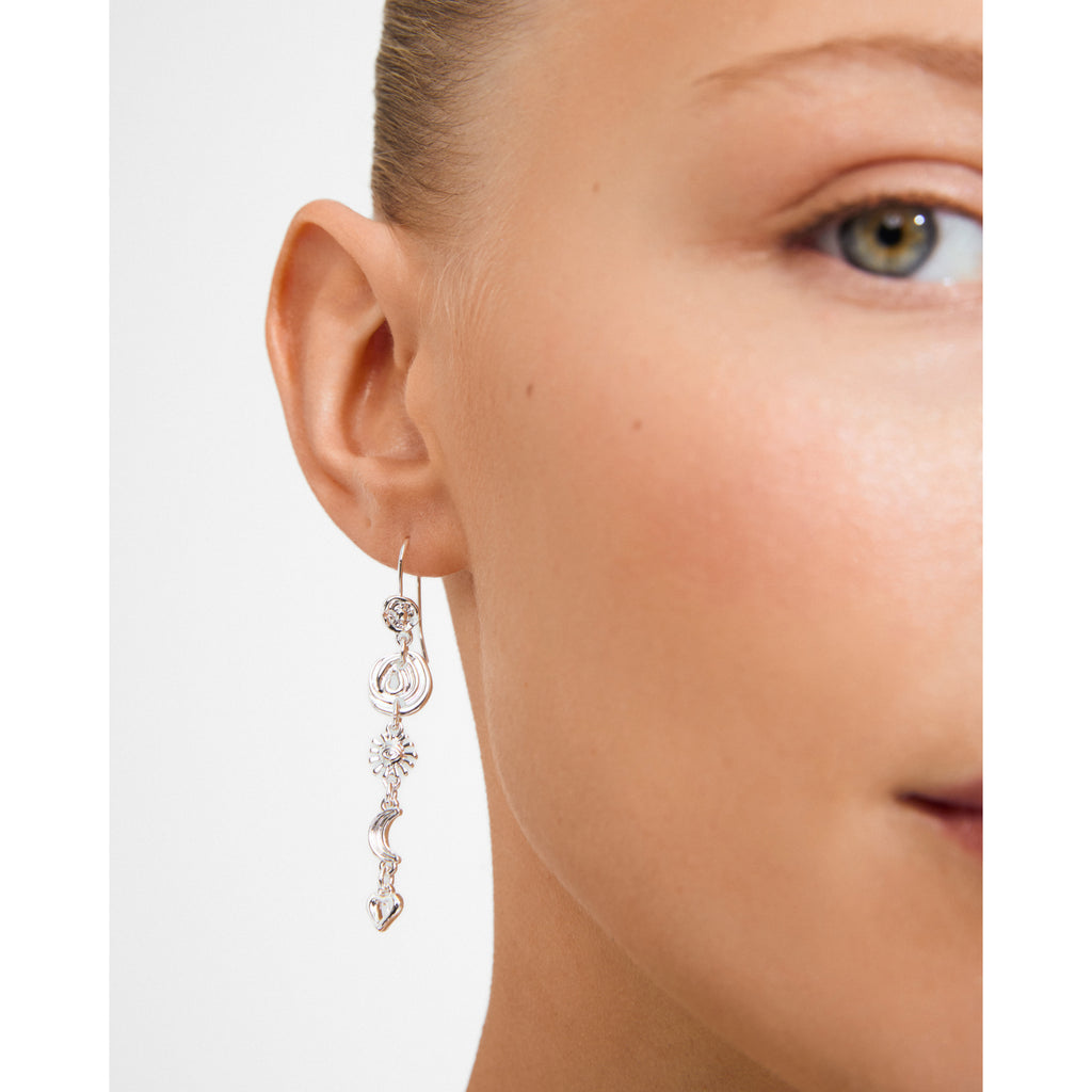 MISHA earrings silver-plated