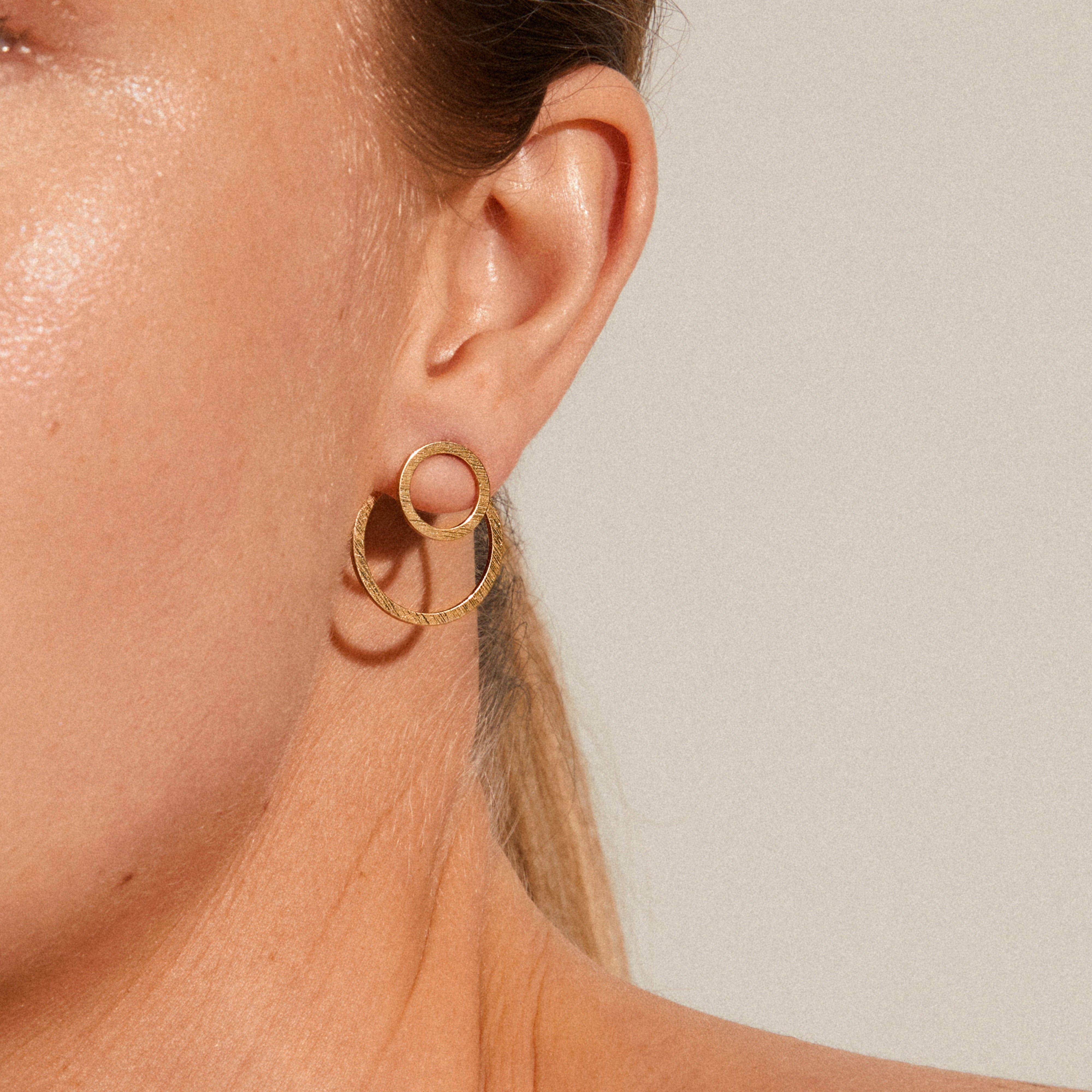 ZOOEY 2-in-1 earrings gold-plated