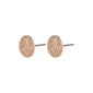 WYNONNA recycled rustic earrings rosegold-plated