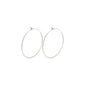 TILLY earrings silver-plated, simple and elegant hoop creole design, suitable for daily and evening wear, embodying Pilgrim's Scandinavian quality and style.