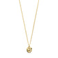 JOLA recycled crystal coin necklace gold-plated