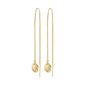JOLA recycled long chain earrings gold-plated