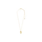 QUINN recycled organic shaped pendant necklace gold-plated
