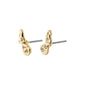 QUINN recycled organic shaped crystal earrings gold-plated