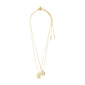 BRENDA recycled pendant necklace 2-in-1 set gold-plated