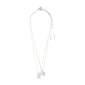 BRENDA recycled pendant necklace 2-in-1 set silver-plated