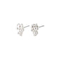RELANDO pearl earrings silver-plated with clusters of small white glass pearls in a refined silver-plated setting, perfect for a classic or curated ear style.