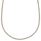 ESME gold-plated collarbone necklace, 43 cm chain, elegantly displayed on a white background, perfect for personal styling with charms and pendants.