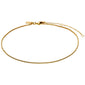 PALLAS anklet gold-plated, featuring a delicate chain design with a clasp, perfect for festive occasions or summer wear, adjustable from 23 cm to 32 cm.