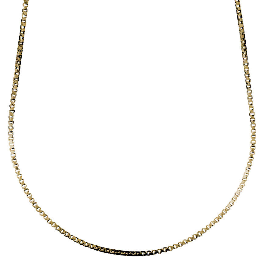 NANCY necklace, 45 cm gold-plated Venezia chain, shown on a white background. Ideal for layering or adding a pendant. Classic Pilgrim accessory.