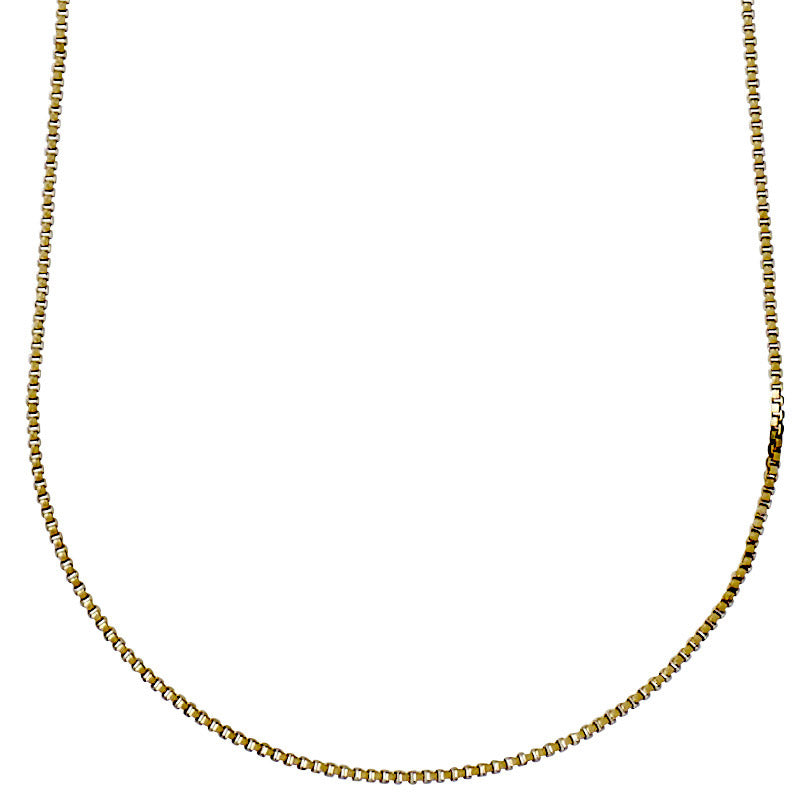 NANCY necklace 80 cm gold-plated, featuring a simple, elegant design perfect for layering with charms and pendants, showcased on a white background.