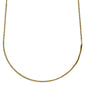 NANCY necklace 80 cm gold-plated, featuring a simple, elegant design perfect for layering with charms and pendants, showcased on a white background.
