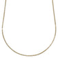 NANCY necklace, 80 cm gold-plated chain, perfect for layering with charms and pendants, embodying Pilgrim's timeless and trendy Scandinavian craftsmanship.