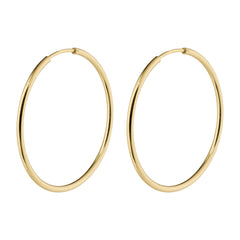 SANNE medium hoop earrings gold-plated