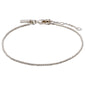 VERA bracelet silver-plated, featuring a classic chain link design with a clasp, perfect for stacking or adding personal charms.