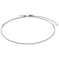 PALLAS anklet silver-plated: a delicate silver chain with a tassel, adjustable clasp, perfect for pairing with heels or sandals for a chic, feminine touch.