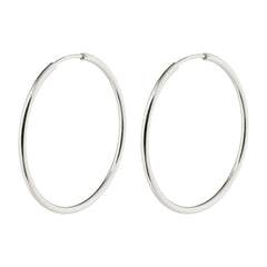 SANNE medium hoop earrings silver-plated