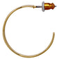 BELLA recycled semi-hoop earrings gold-plated