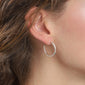 BELLA recycled semi-hoop earrings silver-plated
