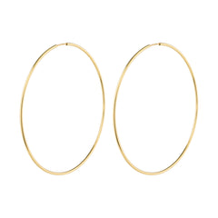 SANNE maxi hoops guldpläterade