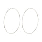 SANNE X-large hoop earrings silver-plated
